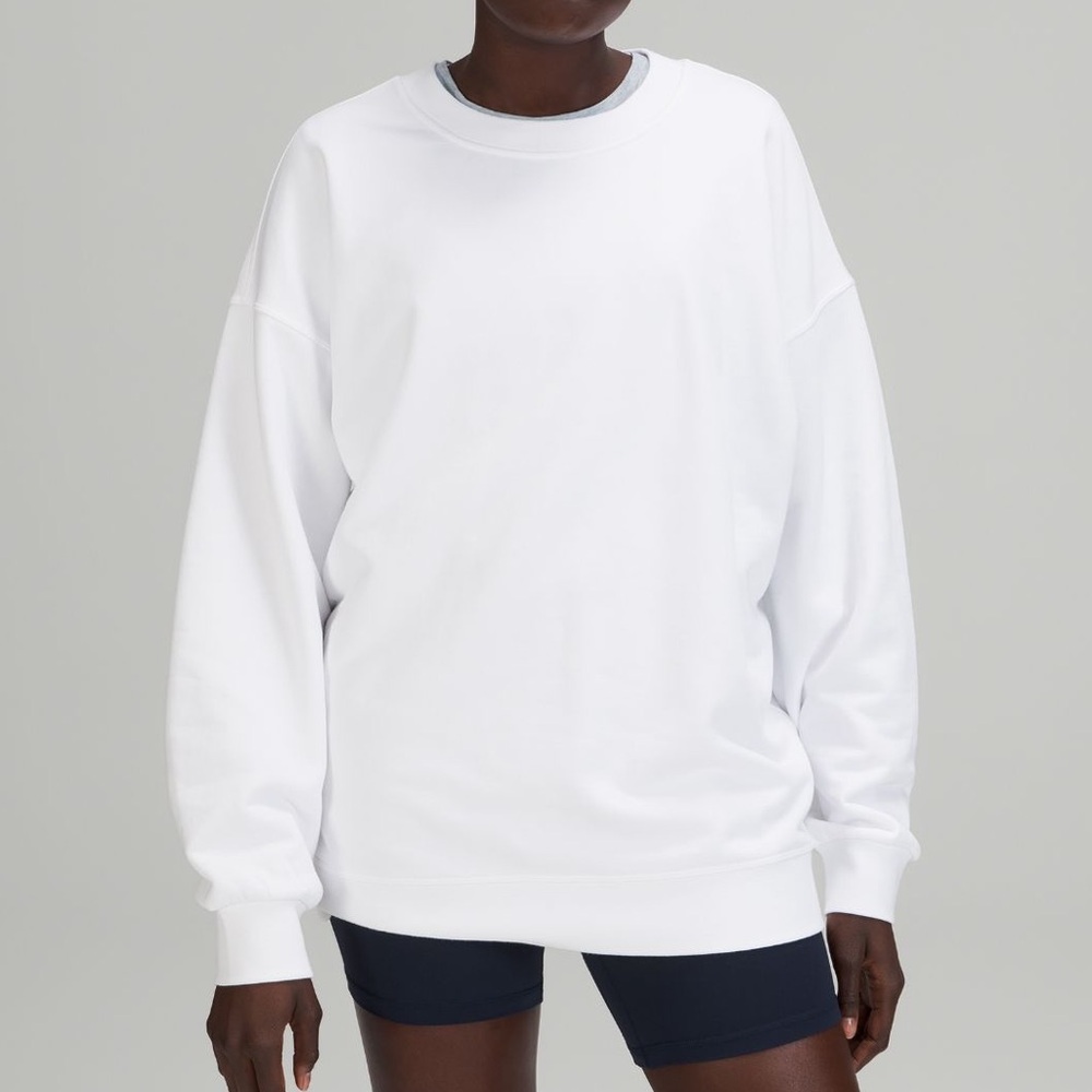 Lululemon perfectly oversized crew white
